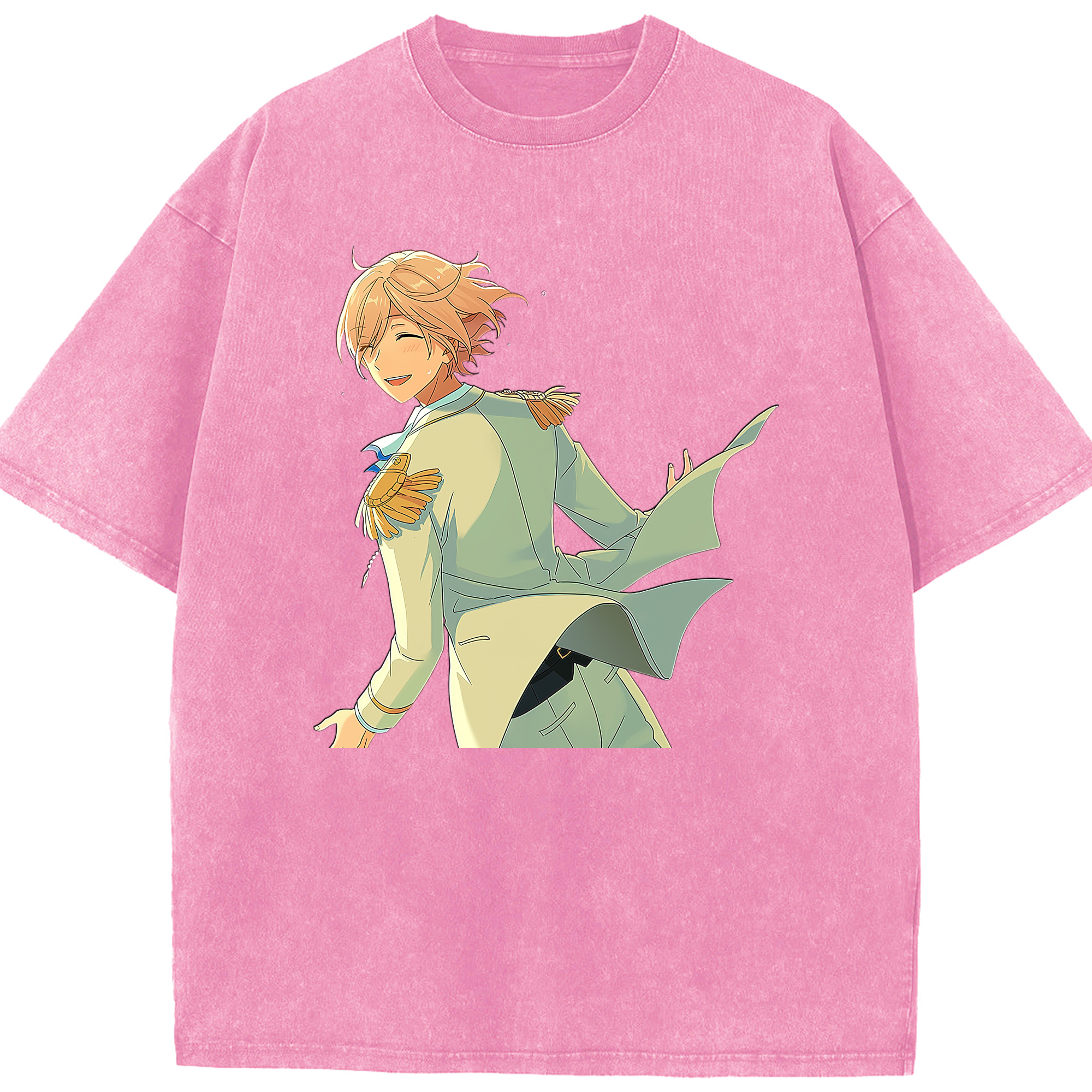 （画像用） あんさんぶるスターズ! Ensemble Stars 綿100% ヴィンテージ風 半袖Tシャツ（フロントプリント）